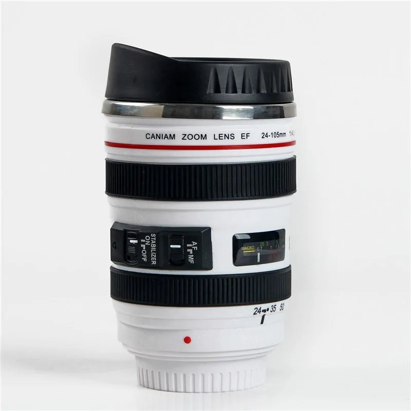 Cup Coffee Tea Travel Mug - Camera Lens Shape™