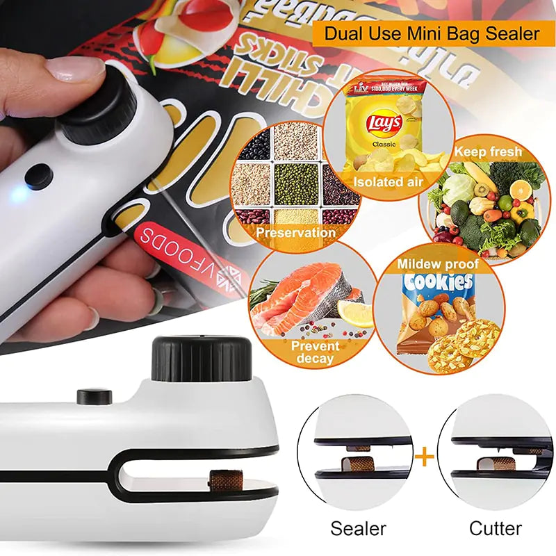 USB Mini Bag Sealer Cutter™