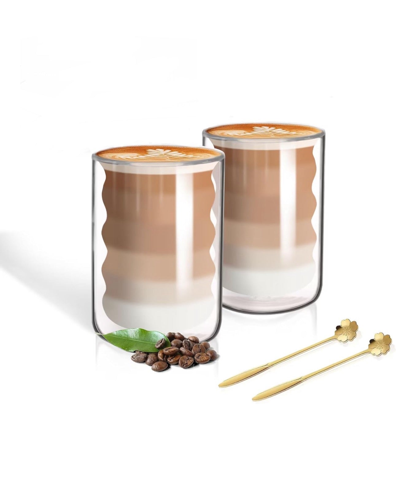 Double Walled Spiral Coffee Glasses™