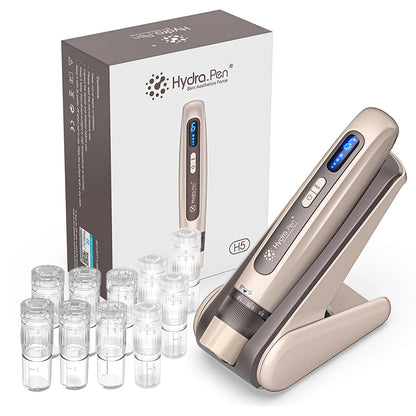 Best Microneedling Pen Hydrapen H5 Wireless Derma Pen Kit EMS Micro Current Face Care Beauty Device With 50pcs Needle Cartridges