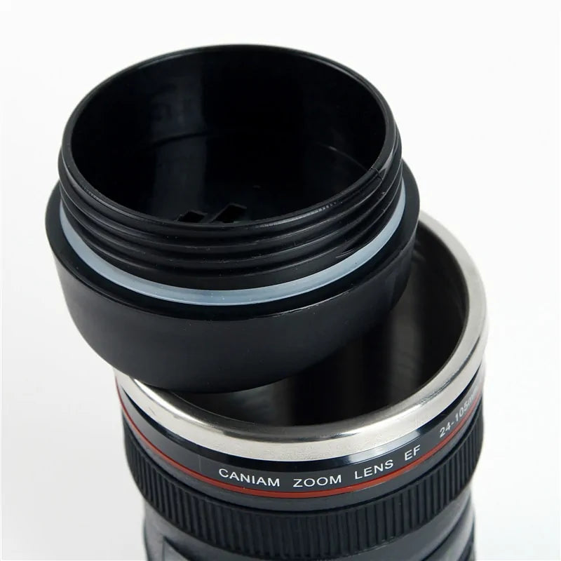 Cup Coffee Tea Travel Mug - Camera Lens Shape™