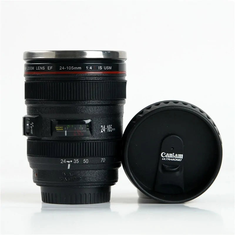 Cup Coffee Tea Travel Mug - Camera Lens Shape™